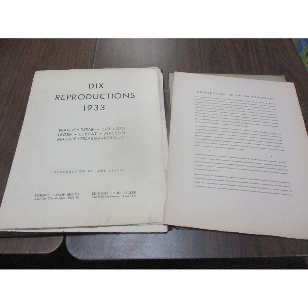 "Dix Reproductions", 1933 Portfolio ... INCOMPLETE WITH OTHER PRINTS